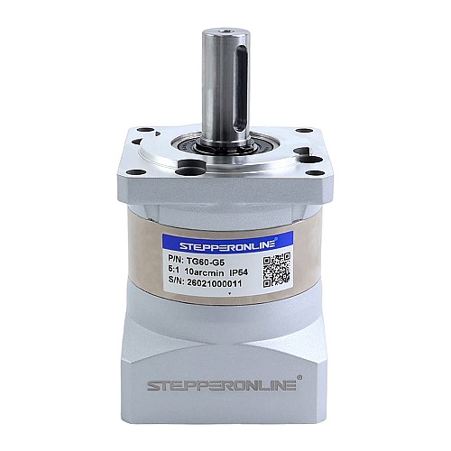 TG Series 60mm 5:1 Planetary Gearbox Backlash 10arc-min for Servo Motors - TG60-G5 | StepperOnline AU