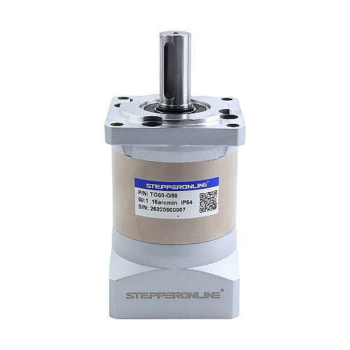 TG Series 60mm 50:1 Planetary Gearbox Backlash 15arc-min for Servo Motors - TG60-G50 | StepperOnline AU
