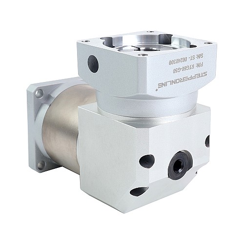 RTG Series 60mm 50:1 Right Angle Planetary Gearbox Backlash 15arc-min for Servo Motors - RTG60-G50 | StepperOnline AU
