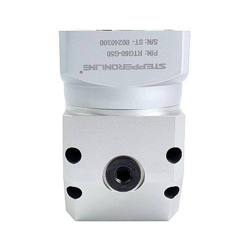 RTG Series 60mm 50:1 Right Angle Planetary Gearbox Backlash 15arc-min for Servo Motors - RTG60-G50 | StepperOnline AU
