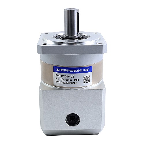 RTG Series 90mm 5:1 Right Angle Planetary Gearbox Backlash 10arc-min for Servo Motors - RTG90-G5 | StepperOnline AU