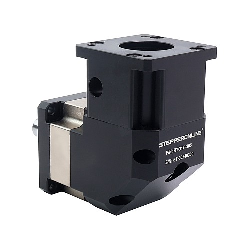 RYG Series Right Angle Planetary Gearbox Gear Ratio 5:1 Backlash 15arc-min for Nema 17 Stepper Motor - RYG17-G05 | StepperOnline AU