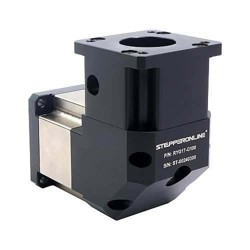 RYG Series Right Angle Planetary Gearbox Gear Ratio 100:1 Backlash 20arc-min for Nema 17 Stepper Motor - RYG17-G100 | StepperOnline AU