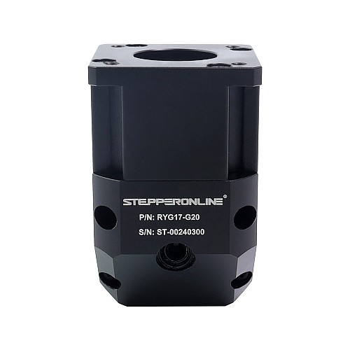 RYG Series Right Angle Planetary Gearbox Gear Ratio 20:1 Backlash 20arc-min for Nema 17 Stepper Motor - RYG17-G20 | StepperOnline AU