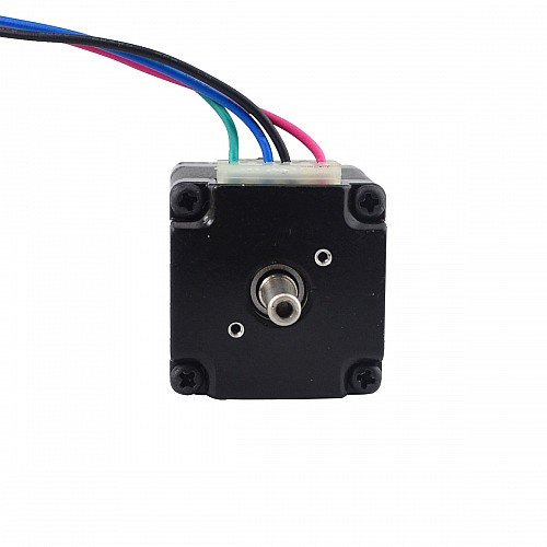 Nema 11 Stepper L = 31mm w/ Rear Shaft & Screw Hole Gear Ratio 100:1 Gearbox - 11HS12-0674D2-PG100 | StepperOnline AU