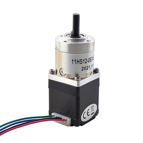 Nema 11 Stepper Motor Bipolar L=31mm w/ Gear Ratio 5:1 Planetary Gearbox - 11HS12-0674S-PG5 | StepperOnline AU