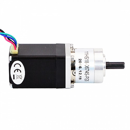Nema 11 Stepper Motor Bipolar L=45mm w/ Gear Ratio 5:1 Planetary Gearbox - 11HS18-0674S-PG5 | StepperOnline AU
