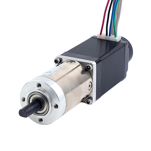 Nema 11 Closed-loop Geared Stepper L=51mm Gear Raio 100:1 Encoder 300PPR - 11HS20-0674D-PG100-E22-300 | StepperOnline AU