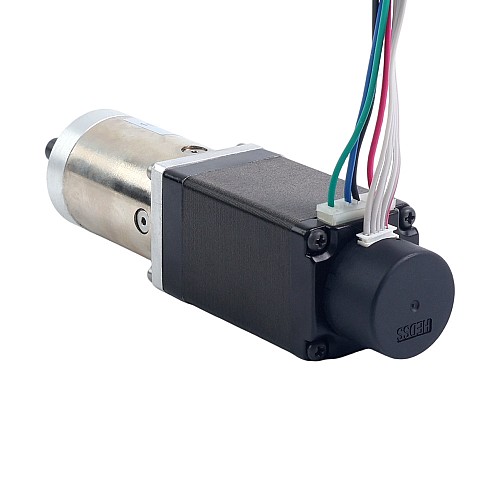 Nema 11 Closed-loop Geared Stepper L=51mm Gear Raio 100:1 Encoder 300PPR - 11HS20-0674D-PG100-E22-300 | StepperOnline AU