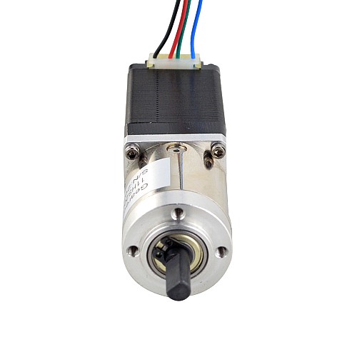 Nema 11 Dual Shaft Stepper Motor Bipolar L=51mm w/ Gear Ratio 14:1 Planetary Gearbox 9.5mm Rear Shaft Length - 11HS20-0674D-PG14-AR3 | StepperOnline AU