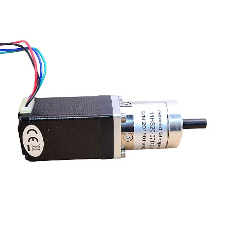 Nema 11 Stepper Motor 0.71A Bipolar L=51mm w/ Gear Ratio 100:1 Planetary Gearbox - 11HS20-0714S-PG100 | StepperOnline AU