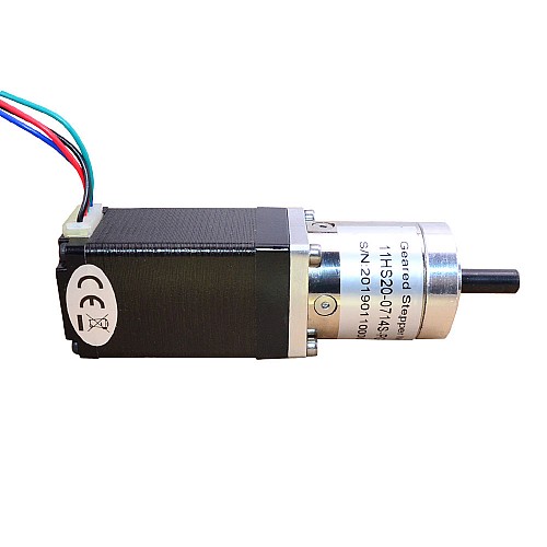 Nema 11 Stepper Motor 0.71A Bipolar L=51mm w/ Gear Ratio 14:1 Planetary Gearbox - 11HS20-0714S-PG14 | StepperOnline AU