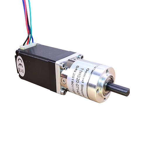 Nema 11 Stepper Motor 0.71A Bipolar L=51mm w/ Gear Ratio 14:1 Planetary Gearbox - 11HS20-0714S-PG14 | StepperOnline AU
