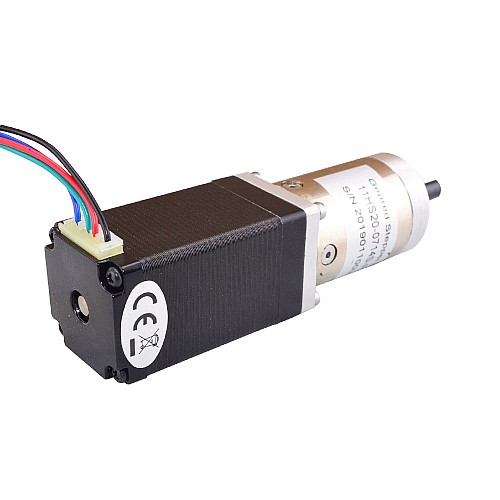 Nema 11 Stepper Motor 0.71A Bipolar L=51mm w/ Gear Ratio 50.9:1 Planetary Gearbox - 11HS20-0714S-PG51 | StepperOnline AU