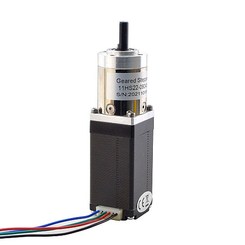 Nema 11 Stepper Motor Bipolar L=55mm w/ Gear Ratio 19:1 Planetary Gearbox - 11HS22-0904S-PG19 | StepperOnline AU
