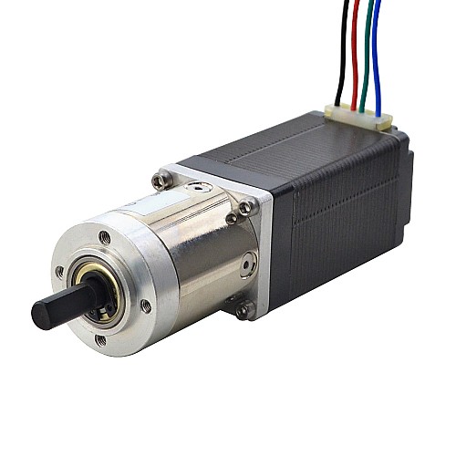Nema 11 Stepper Motor Bipolar L=55mm w/ Gear Ratio 19:1 Planetary Gearbox - 11HS22-0904S-PG19 | StepperOnline AU
