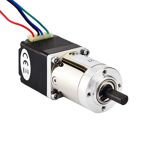 Nema 11 Stepper L=31mm w/ Rear Shaft & Gear Ratio 27:1 Planetary Gearbox - 11HS12-0674D-PG27 | StepperOnline AU
