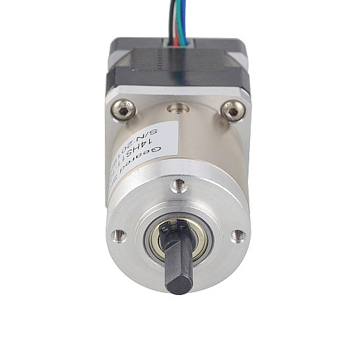 Nema 14 Stepper Motor Bipolar L=28mm w/ Gear Ratio 19:1 Planetary Gearbox - 14HS11-1004D-PG19 | StepperOnline AU