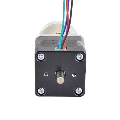Nema 14 Dual Shaft Stepper Motor Bipolar L=28mm w/ Gear Ratio 19:1 Planetary Gearbox 9.5mm Rear Shaft Length - 14HS11-1004D-PG19-AR3 | StepperOnline AU