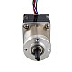 Nema 14 Dual Shaft Stepper Motor Bipolar L=28mm w/ Gear Ratio 19:1 Planetary Gearbox 9.5mm Rear Shaft Length - 14HS11-1004D-PG19-AR3 | StepperOnline AU