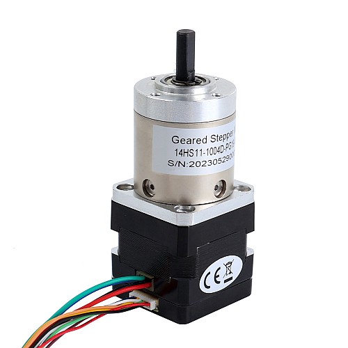 Nema 14 Closed Loop Stepper Motor L=28mm w/ Gear Raio 19:1 Planetary Gearbox for AR4 Kit - 14HS11-1004D-PG19-AR4 | StepperOnline AU