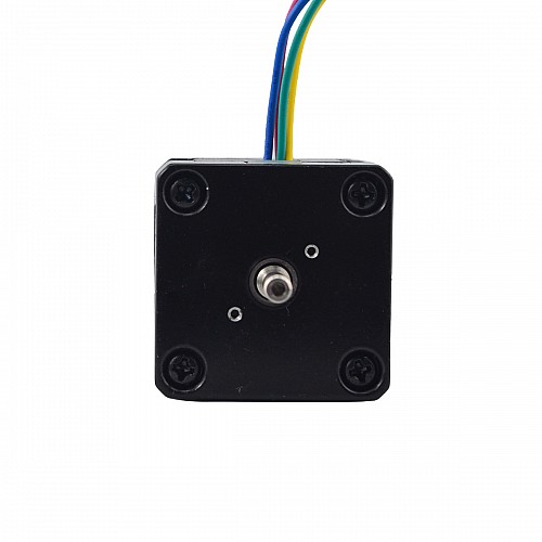 Nema 14 Stepper L=34mm w/ Rear Shaft & Screw Hole & Gear Ratio 19:1 Gearbox - 14HS13-0804D-PG19 | StepperOnline AU