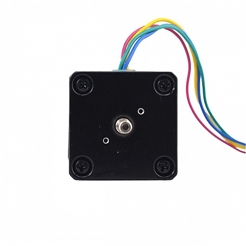 Nema 14 Stepper L=34mm w/ Rear Shaft & Screw Hole & Gear Ratio 51:1 Gearbox - 14HS13-0804D-PG51 | StepperOnline AU