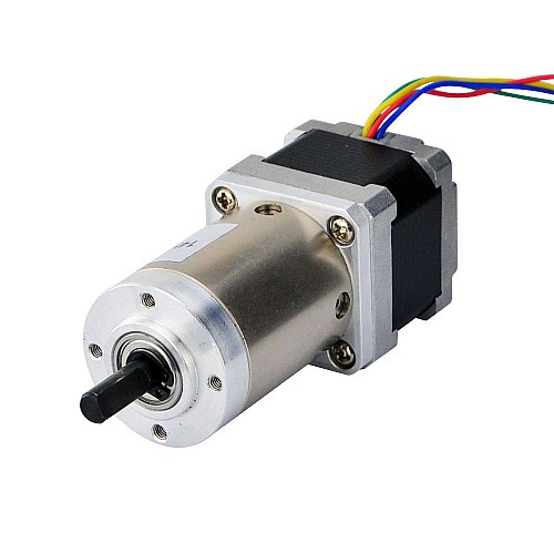 Nema 14 Stepper Motor Bipolar L=34mm w/ Gear Ratio 100:1 Planetary Gearbox - 14HS13-0804S-PG100 | StepperOnline AU