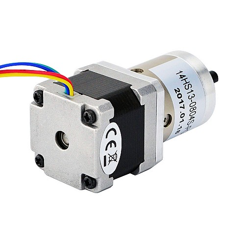 Nema 14 Stepper Motor Bipolar L=34mm w/ Gear Ratio 14:1 Planetary Gearbox - 14HS13-0804S-PG14 | StepperOnline AU
