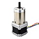 Nema 14 Stepper Motor Bipolar L=34mm w/ Gear Ratio 100:1 Planetary Gearbox - 14HS13-0804S-PG100 | StepperOnline AU