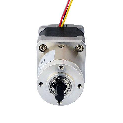 Nema 14 Stepper Motor Bipolar L=34mm w/ Gear Ratio 27:1 Planetary Gearbox - 14HS13-0804S-PG27 | StepperOnline AU
