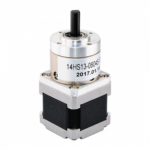 Nema 14 Stepper Motor Bipolar L=34mm w/ Gear Ratio 5:1 Planetary Gearbox - 14HS13-0804S-PG5 | StepperOnline AU