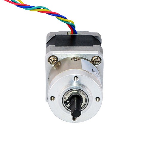 Nema 14 Stepper Motor Bipolar L=34mm w/ Gear Ratio 5:1 Planetary Gearbox - 14HS13-0804S-PG5 | StepperOnline AU