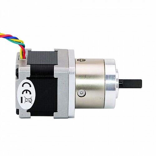 Nema 14 Stepper Motor Bipolar L=34mm w/ Gear Ratio 5:1 Planetary Gearbox - 14HS13-0804S-PG5 | StepperOnline AU