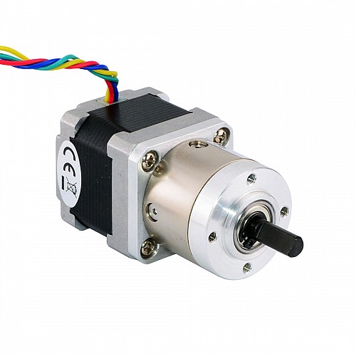 Nema 14 Stepper Motor Bipolar L=34mm w/ Gear Ratio 5:1 Planetary Gearbox - 14HS13-0804S-PG5 | StepperOnline AU