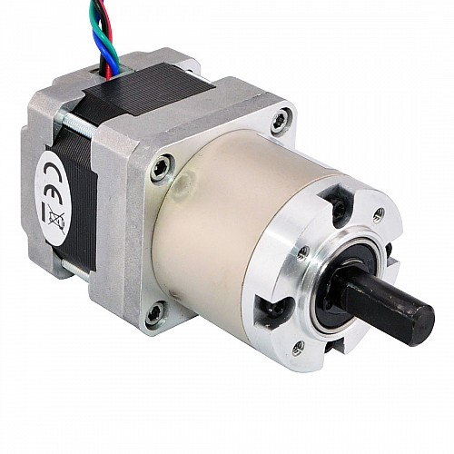 Nema 16 Stepper Motor Bipolar L=34mm w/ Gear Ratio 14:1 Planetary Gearbox - 16HS13-0604S-PG14 | StepperOnline AU