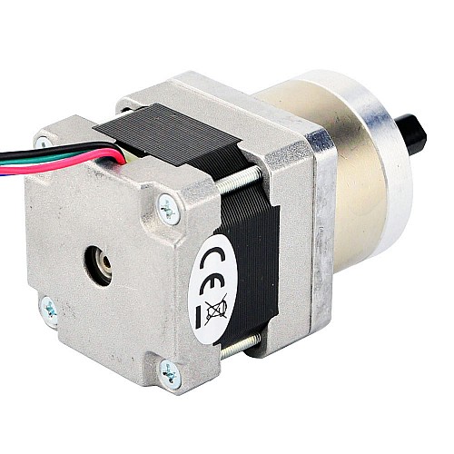 Nema 16 Stepper Motor Bipolar L=34mm w/ Gear Ratio 5:1 Planetary Gearbox - 16HS13-0604S-PG5 | StepperOnline AU