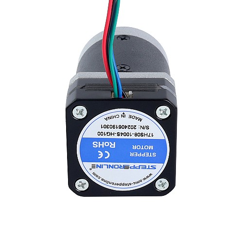 Nema 17 Stepper Motor Bipolar L=20.5mm w/ Gear Ratio 100:1 Planetary Gearbox - 17HS08-1004S-HG100 | StepperOnline AU