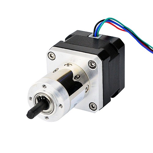 Nema 17 Stepper Bipolar L=34mm w/ Gear Ratio 27:1 Small Planetary Gearbox - 17HS13-0404S-CG27 | StepperOnline AU