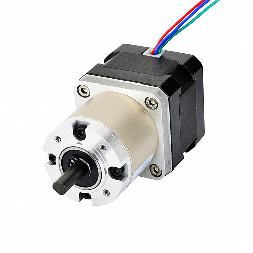 Nema 17 Stepper Motor Bipolar L=34mm w/ Gear Ratio 27:1 Planetary Gearbox - 17HS13-0404S-PG27 | StepperOnline AU