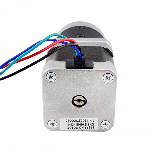 Nema 17 Stepper Motor L=39mm Gear Ratio 10:1 High Precision Planetary Gearbox - 17HS15-0404S-HG10 | StepperOnline AU