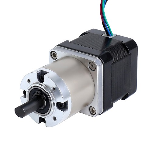 Nema 17 Stepper Motor Bipolar L=39mm w/ Gear Ratio 19:1 Planetary Gearbox - 17HS15-0404S-PG19 | StepperOnline AU