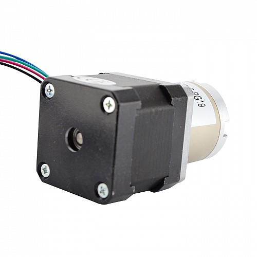 Nema 17 Stepper Motor Bipolar L=39mm w/ Gear Ratio 19:1 Planetary Gearbox - 17HS15-0404S-PG19 | StepperOnline AU