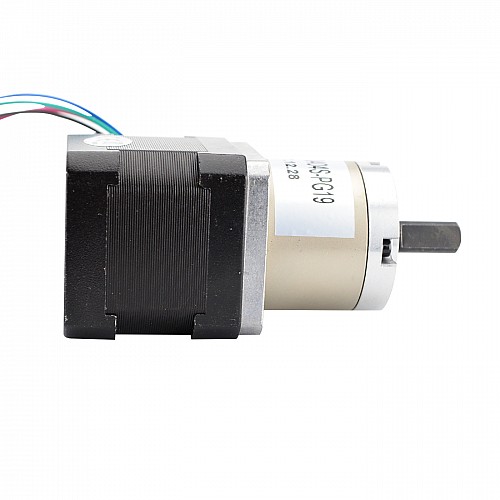 Nema 17 Stepper Motor Bipolar L=39mm w/ Gear Ratio 19:1 Planetary Gearbox - 17HS15-0404S-PG19 | StepperOnline AU