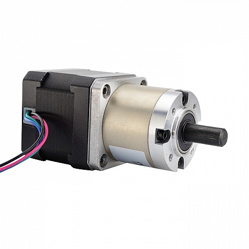Nema 17 Stepper Motor Bipolar L=39mm w/ Gear Ratio 19:1 Planetary Gearbox - 17HS15-0404S-PG19 | StepperOnline AU