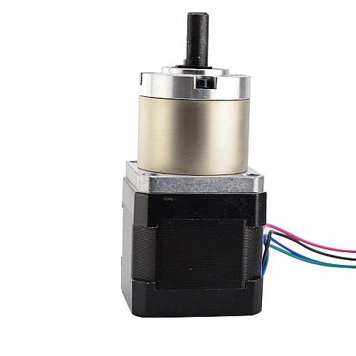 Nema 17 Stepper Motor Bipolar L=39mm w/ Gear Ratio 19:1 Planetary Gearbox - 17HS15-0404S-PG19 | StepperOnline AU