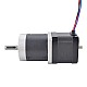 Nema 17 Dual Shaft Stepper Motor L=39mm Gear Ratio 50:1 High Precision Planetary Gearbox 9.5mm Rear Shaft Length - 17HS15-1684D-HG50-AR3 | StepperOnline AU