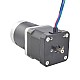 Nema 17 Dual Shaft Stepper Motor L=39mm Gear Ratio 50:1 High Precision Planetary Gearbox 9.5mm Rear Shaft Length - 17HS15-1684D-HG50-AR3 | StepperOnline AU