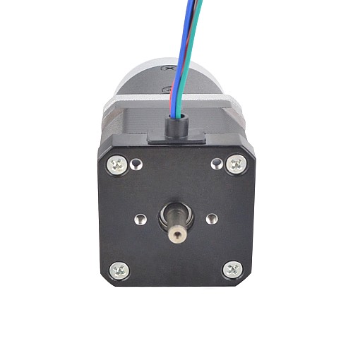 Nema 17 Dual Shaft Stepper Motor L=39mm Gear Ratio 50:1 High Precision Planetary Gearbox 9.5mm Rear Shaft Length - 17HS15-1684D-HG50-AR3 | StepperOnline AU