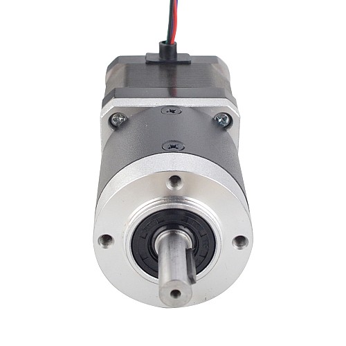 Nema 17 Dual Shaft Stepper Motor L=39mm Gear Ratio 50:1 High Precision Planetary Gearbox 9.5mm Rear Shaft Length - 17HS15-1684D-HG50-AR3 | StepperOnline AU